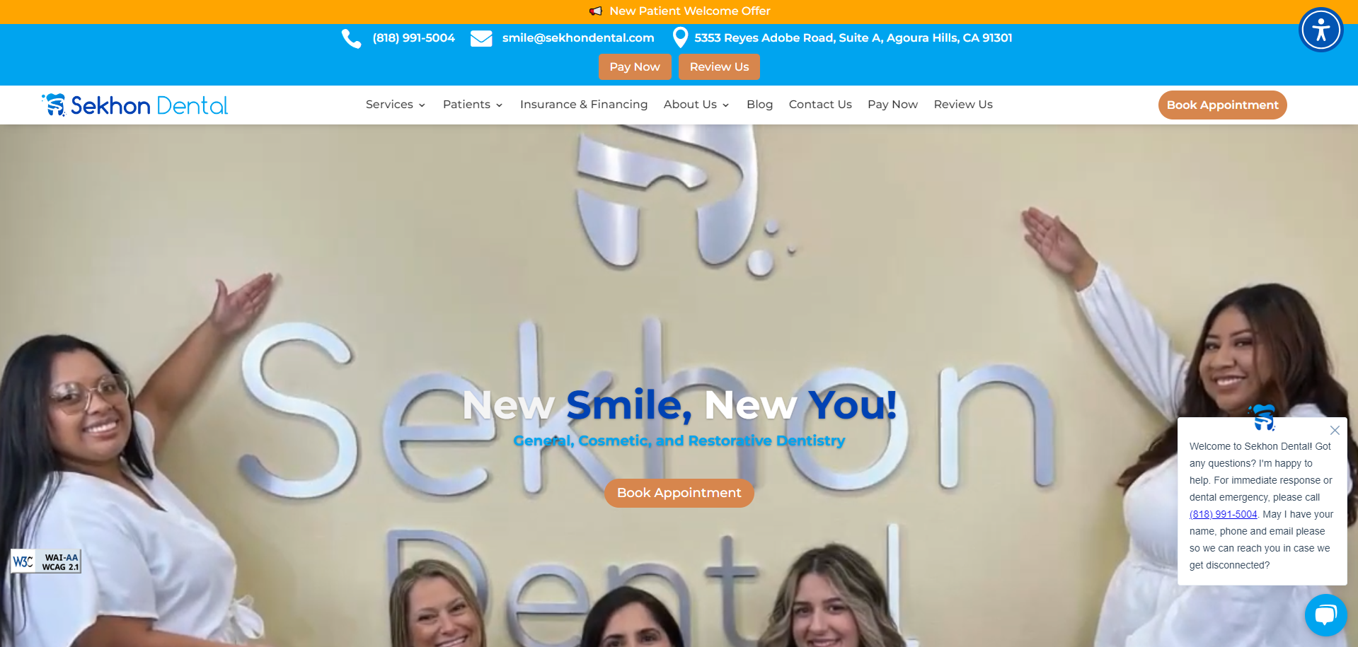 sekhondental website preview image